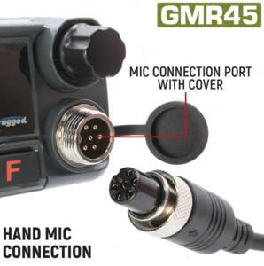 Rugged Radios Radio Kit Lite - GMR45 GMRS Band Mobile Radio with Stealth Antenna • RKL-GMR45