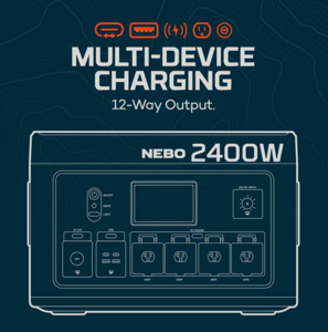 NEBO Pinnacle 2400 Portable Power Station  • NEB-PST-0006