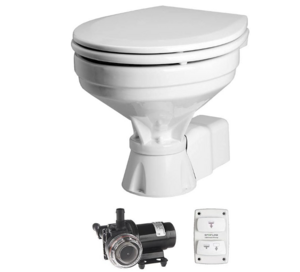 Johnson Pump AquaT Silent Electric Comfort 12V Toilet  • 80-47232-01