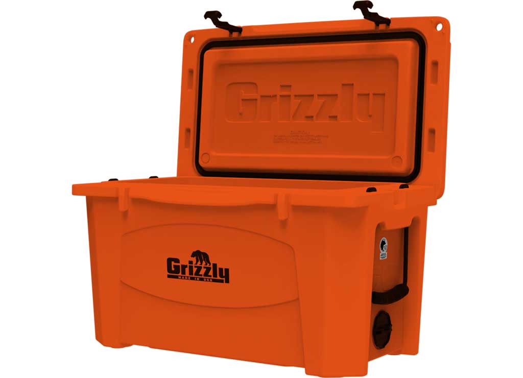 Grizzly 60 Qt Cooler, Orange  • 4400515