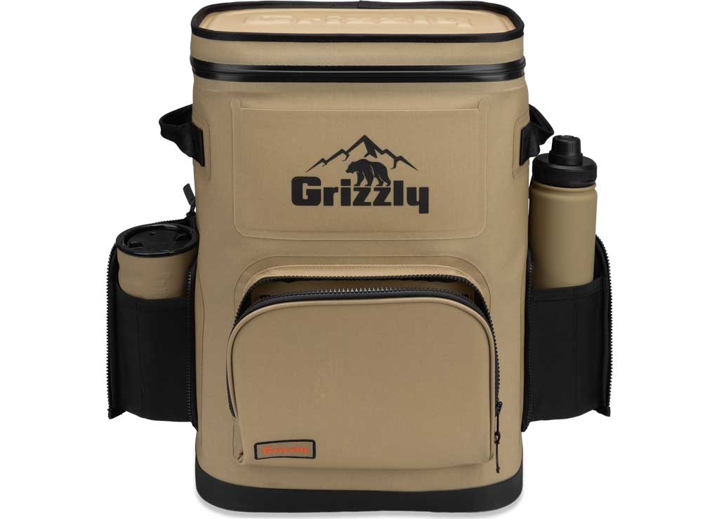 Grizzly Drifter 24-Can Backpack Cooler, Tan  • 4408112