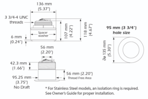 Simrad xSonic Airmar Stainless Steel 175M 20° Tilt  • 000-13779-001