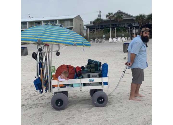 Kahuna Wagons Big Kahuna Beach Wagon with UV Decking  • ALUM315