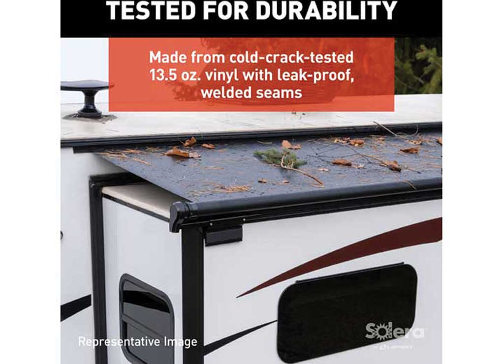Lippert 16' Solera 5000 Slide Topper Awning, White  • V000163307