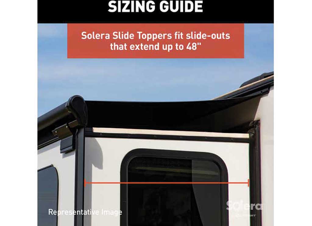 Lippert 16' Solera 5000 Slide Topper Awning, White  • V000163307