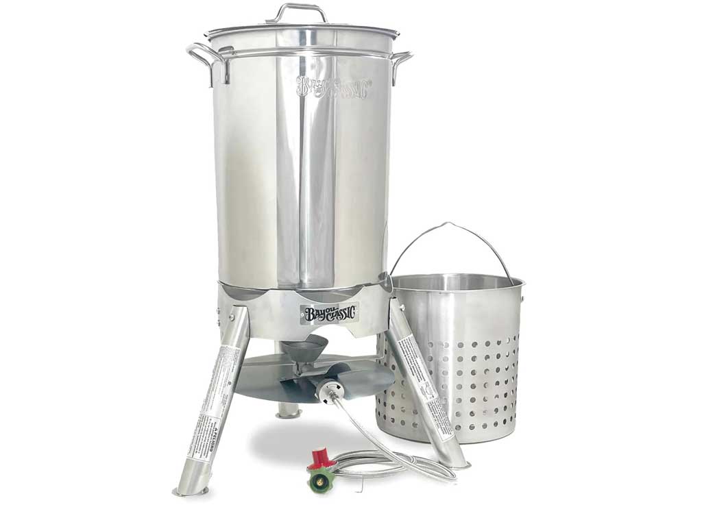 Bayou Classic 44-Quart Stainless Steel Outdoor Propane Gas Boil/Steam Cooker Kit  • KDS-144