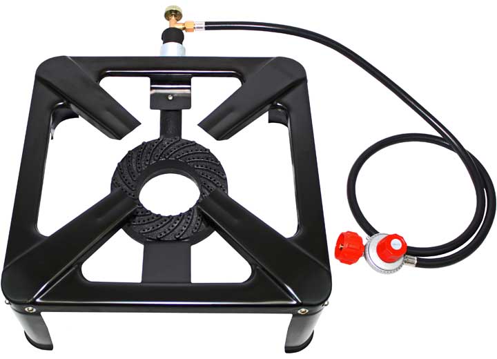 Flame King 120,000 BTU, 0-20 PSI, Turkey Fryer Single Propane Burner Bayou Cooker • FK-4P-01E