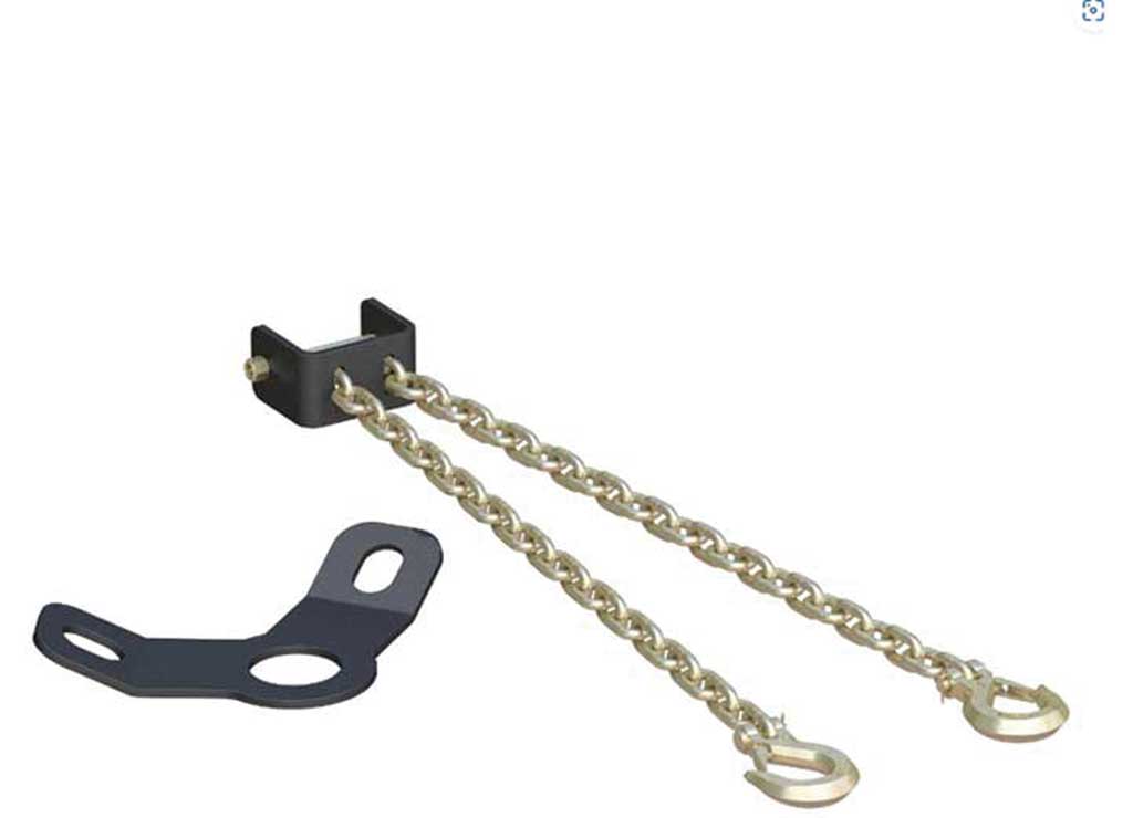 Curt CrossWing 5th Wheel Safety Chain Assembly with Gooseneck Anchor Plate  • 16614