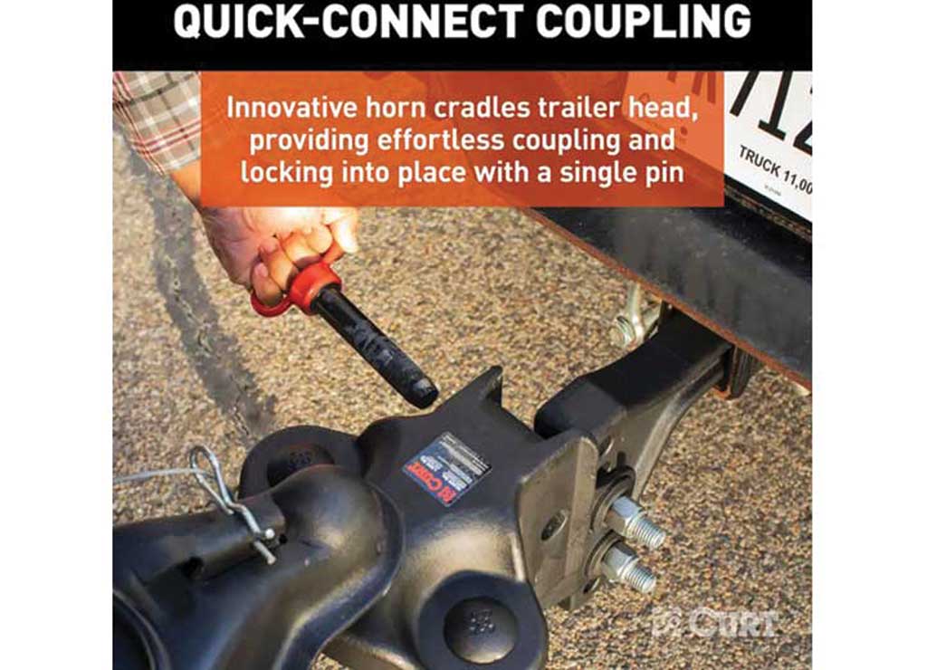 Curt TruTrack 4P Trailer-Mounted Weight Distribution Hitch, 8-10K  • 17520