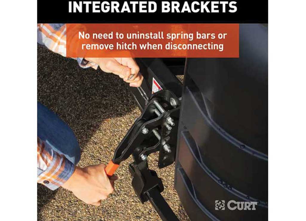 Curt TruTrack 4P Trailer-Mounted Weight Distribution Hitch, 8-10K  • 17520