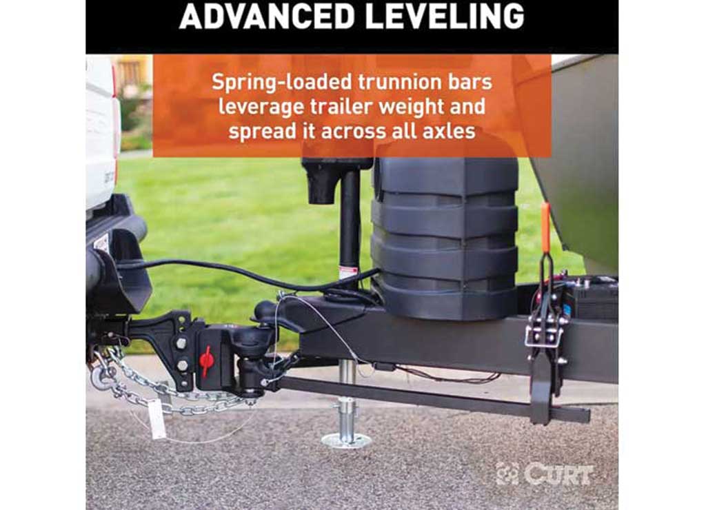 Curt TruTrack 4P Trailer-Mounted Weight Distribution Hitch, 8-10K  • 17520
