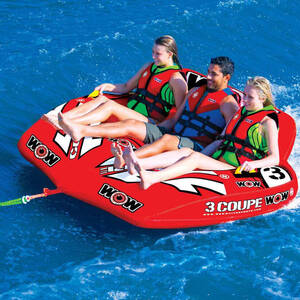 WOW Watersports 3-Person Coupe Cockpit Towable Tube • 21-1080