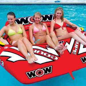 WOW Watersports 3-Person Coupe Cockpit Towable Tube • 21-1080