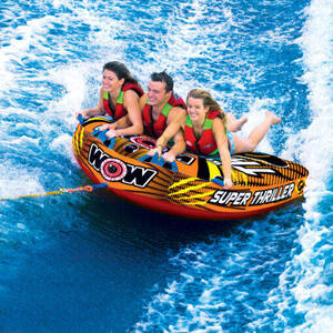 WOW Watersports Super Thriller 3-Person Towable Tube • 18-1020