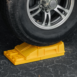 Camco FasTen Premium RV Leveling Trailer Ramps w/ Convenient Handle, 2-Pack • 44535