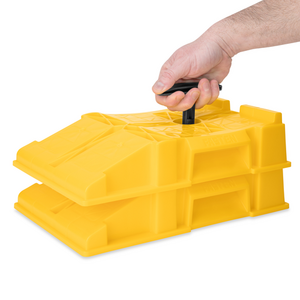 Camco FasTen Premium RV Leveling Trailer Ramps w/ Convenient Handle, 2-Pack • 44535
