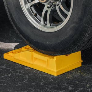 Camco FasTen Premium RV Leveling Trailer Ramps w/ Convenient Handle, 2-Pack • 44535