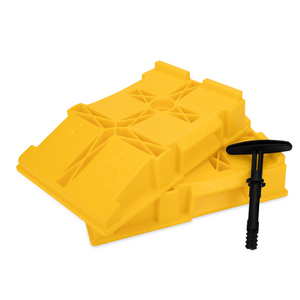 Camco FasTen Premium RV Leveling Trailer Ramps w/ Convenient Handle, 2-Pack • 44535