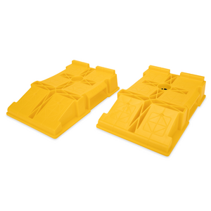 Camco FasTen Premium RV Leveling Trailer Ramps w/ Convenient Handle, 2-Pack • 44535
