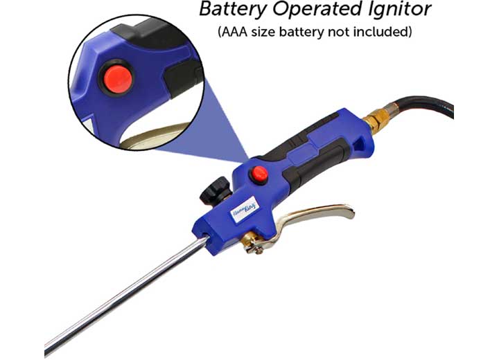 Flame King Propane Weed Burner Torch 340,000 BTU with Battery Operated Igniter • YSN340K-AI