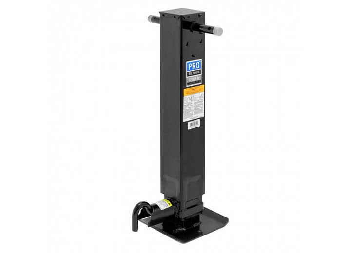 Pro Series Square Trailer Jack, No Mount, 12,000 lbs. Support Capacity, Sidewind, Weld-On, 12-1/2 Inch Travel • 1400960376