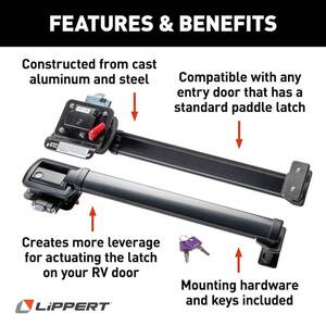 Lippert LatchXtend RV Door Handle Extension • 2022301969