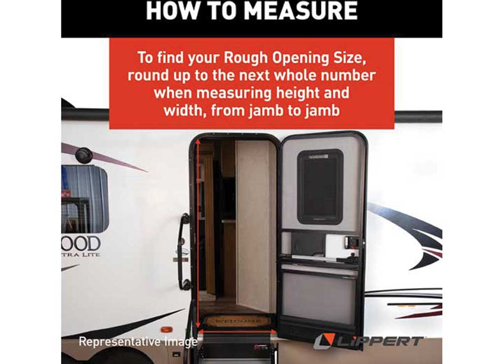 Lippert RV Entry Door - Radius, Right Hand Orientation, 24
