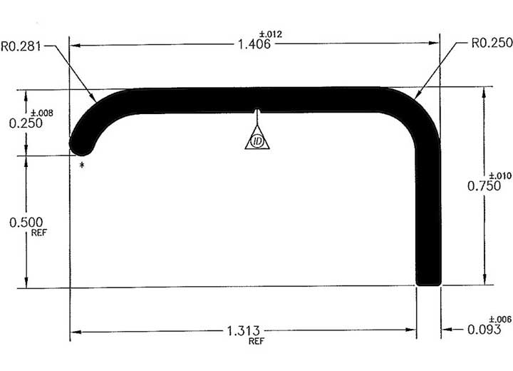 AP Products Long Leg Trim, Black 1-2/5