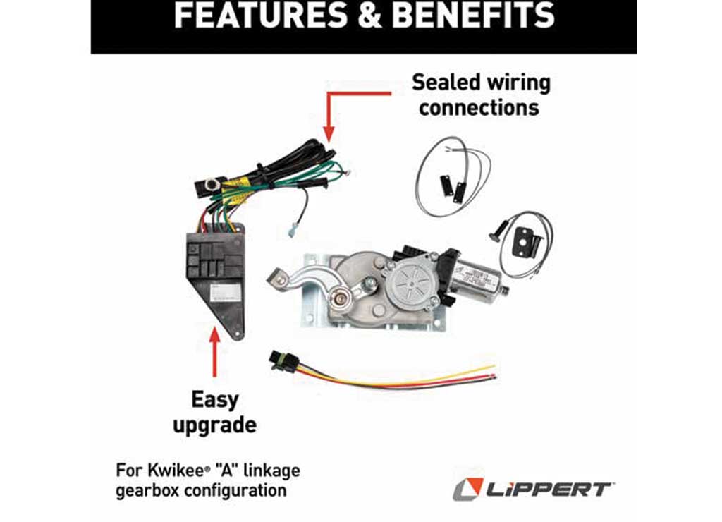 Lippert Motor Conversion Kit for Kwikee Electric Steps -