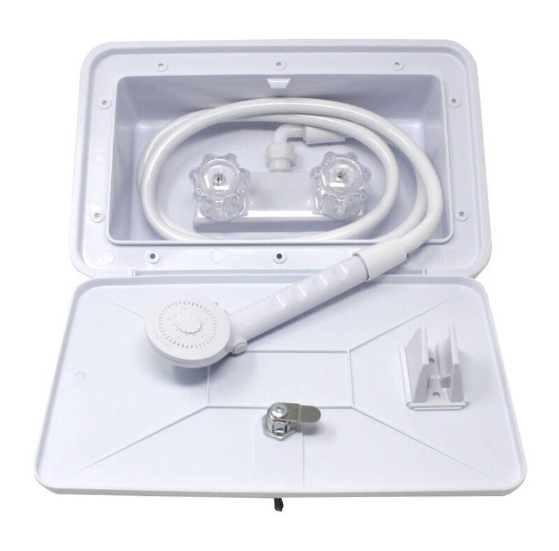 Lasalle Bristol White Exterior Shower Box with Hose • 74800601W