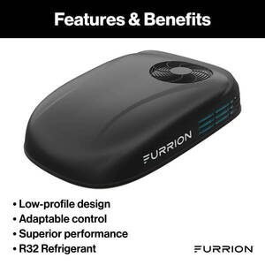 Furrion Chill HE Low-Profile RV Rooftop Air Conditioner with Heat Pump (R32) - 13.5K, Black  • FACR13LPSA2-BL-AM