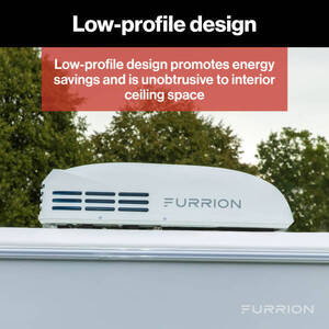 Furrion Chill HE Low-Profile RV Rooftop Air Conditioner with Heat Pump (R32) - 13.5K, White  • FACR13LPSA2-PS-AM