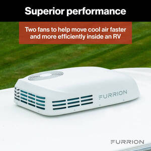 Furrion Chill HE Low-Profile RV Rooftop Air Conditioner with Heat Pump (R32) - 13.5K, White  • FACR13LPSA2-PS-AM