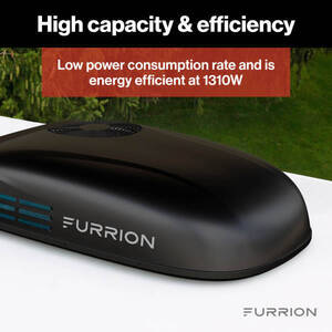 Furrion Chill HE Low-Profile RV Rooftop Air Conditioner with Heat Pump (R32) - 15K, Black • FACR15LPSA2-BL-AM