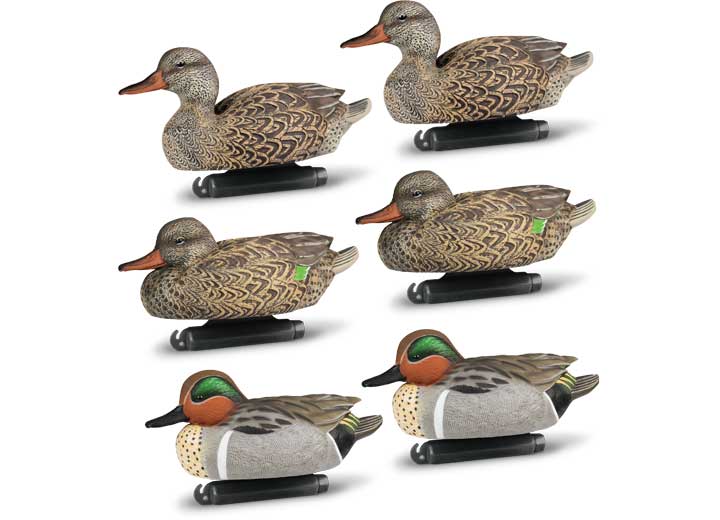 Beavertail Refuge Series Teal Floater decoys - 6 Pack  • 450007