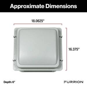 Furrion RV Roof Vent Fan with Lid Install Kit - 14