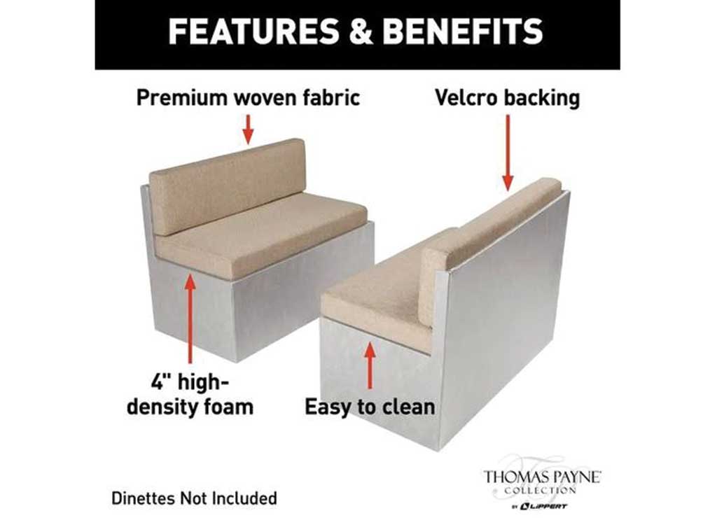 Thomas Payne RV Dinette Cushions - 38
