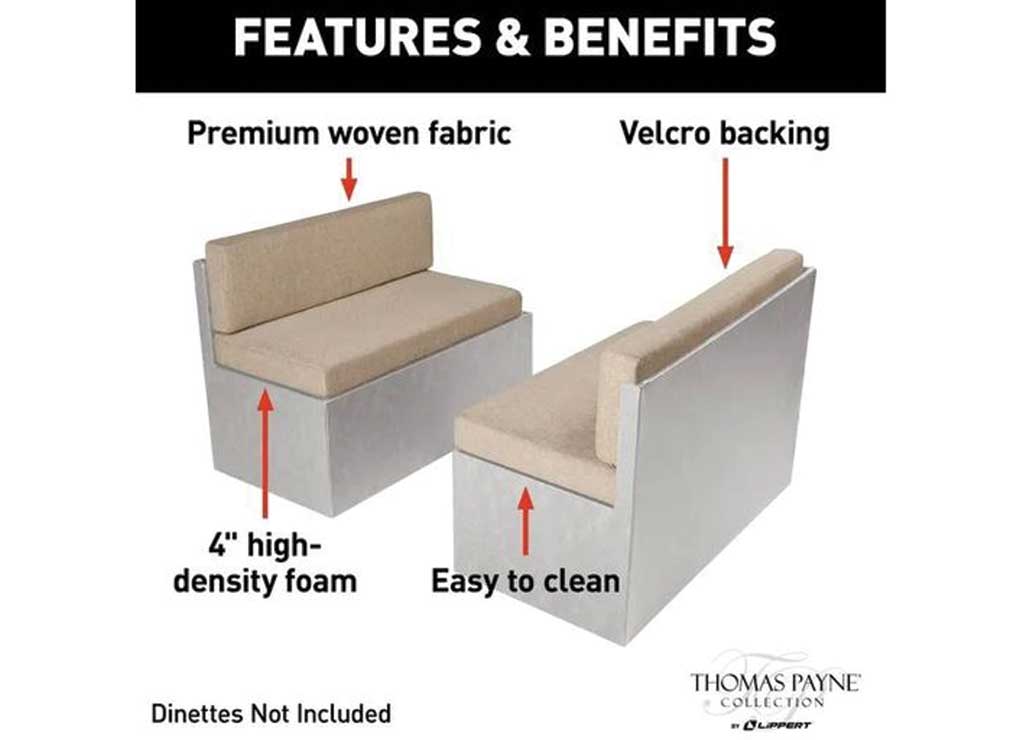 Thomas Payne RV Dinette Cushions - 44
