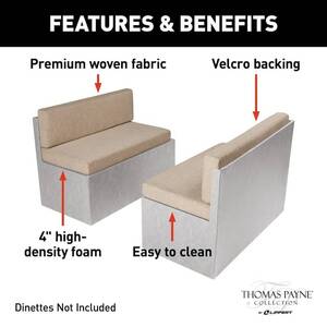 Thomas Payne RV Dinette Cushions - 40