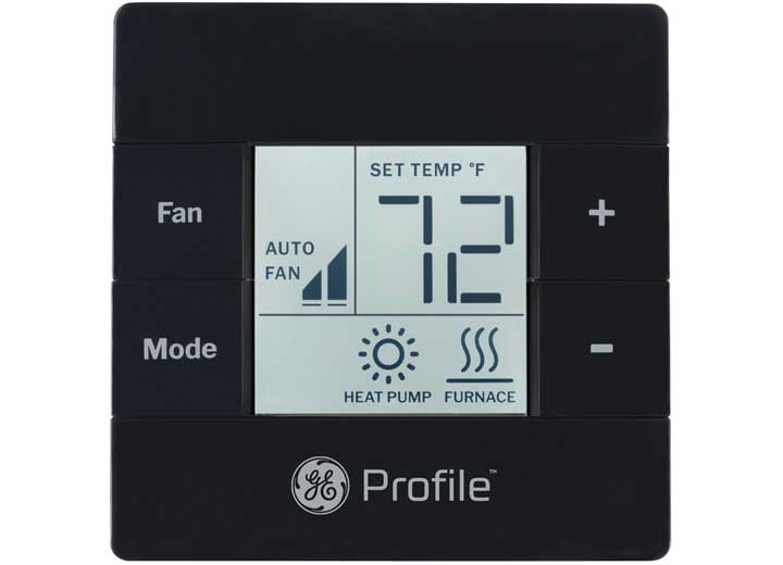 GE Appliances RV Air Conditioner Single Zone Wall Thermostat, Black  • RGRWT2B