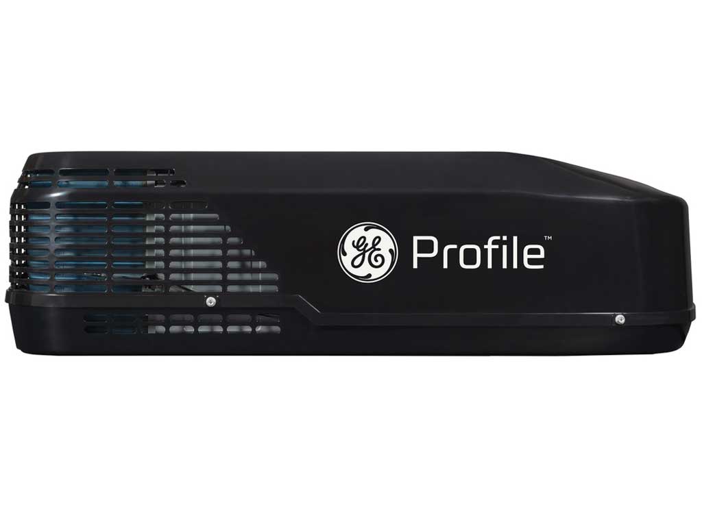 GE Appliances Profile PLH13 High Efficiency RV Rooftop Air Conditioner Low Profile with Heat Pump, 13.5K BTU, Black  • PLHS13XHHB