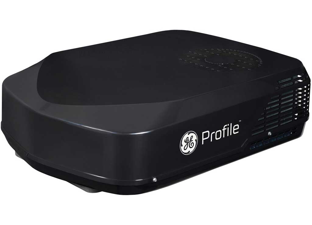 GE Appliances Profile PLH13 High Efficiency RV Rooftop Air Conditioner Low Profile with Heat Pump, 13.5K BTU, Black  • PLHS13XHHB