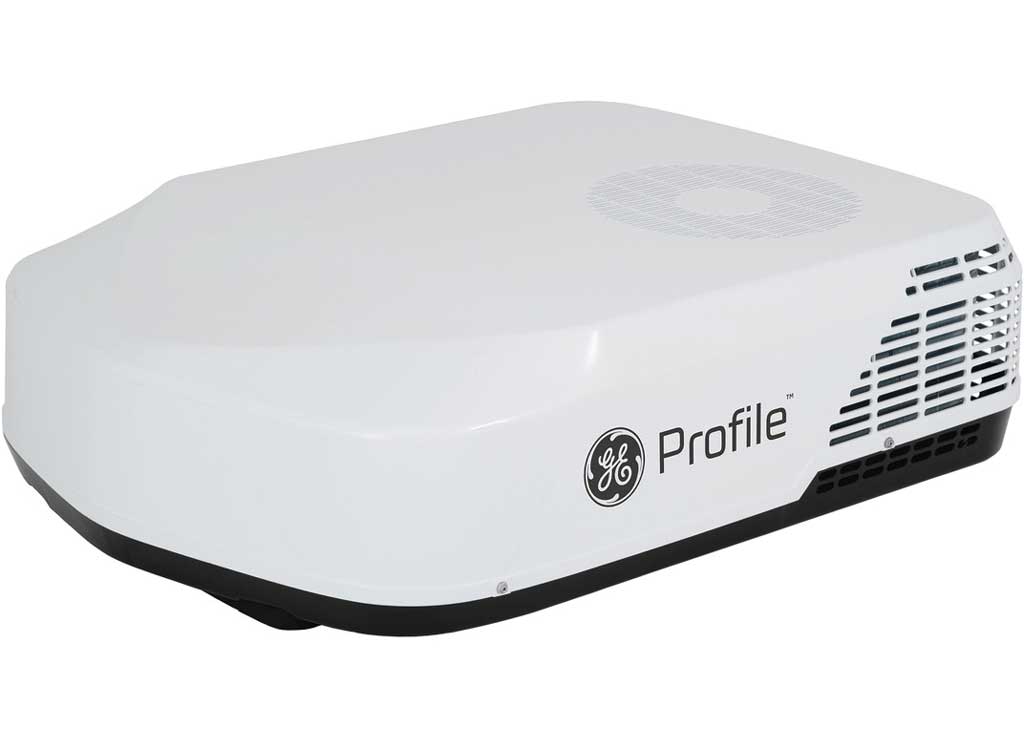 GE Appliances Profile PLH13 High Efficiency RV Rooftop Air Conditioner Low Profile with Heat Pump, 13.5K BTU, White  • PLHS13XHHW