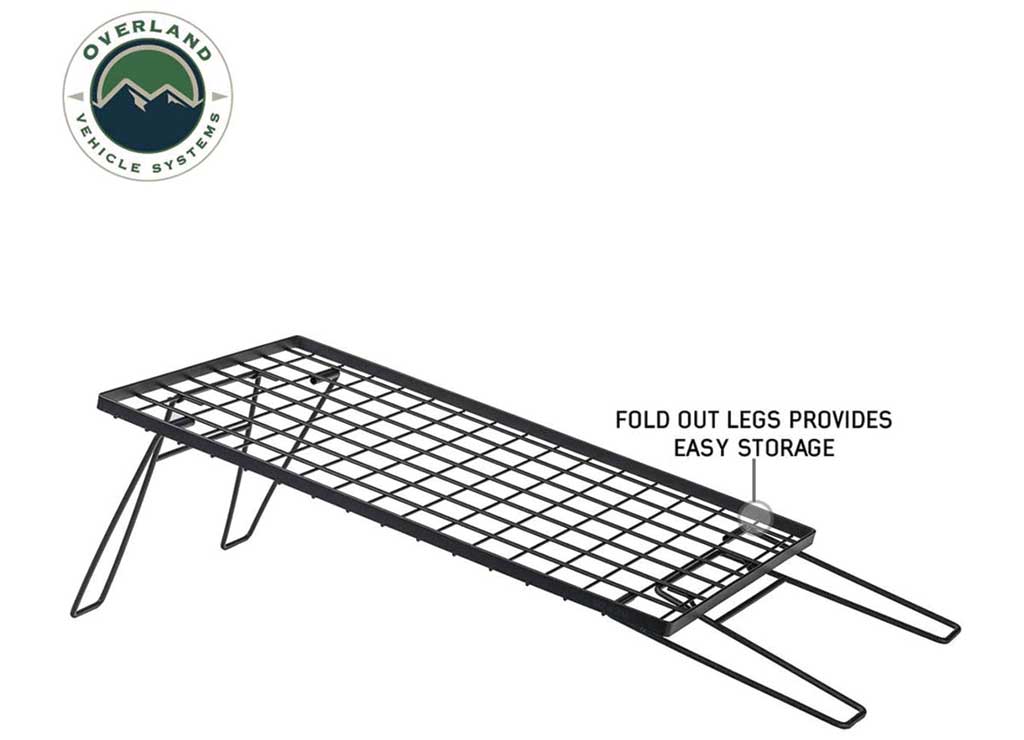 Overland Vehicle Systems Kick It Collapsible Camp Table - Wood Base & Storage Bag  • 30100030
