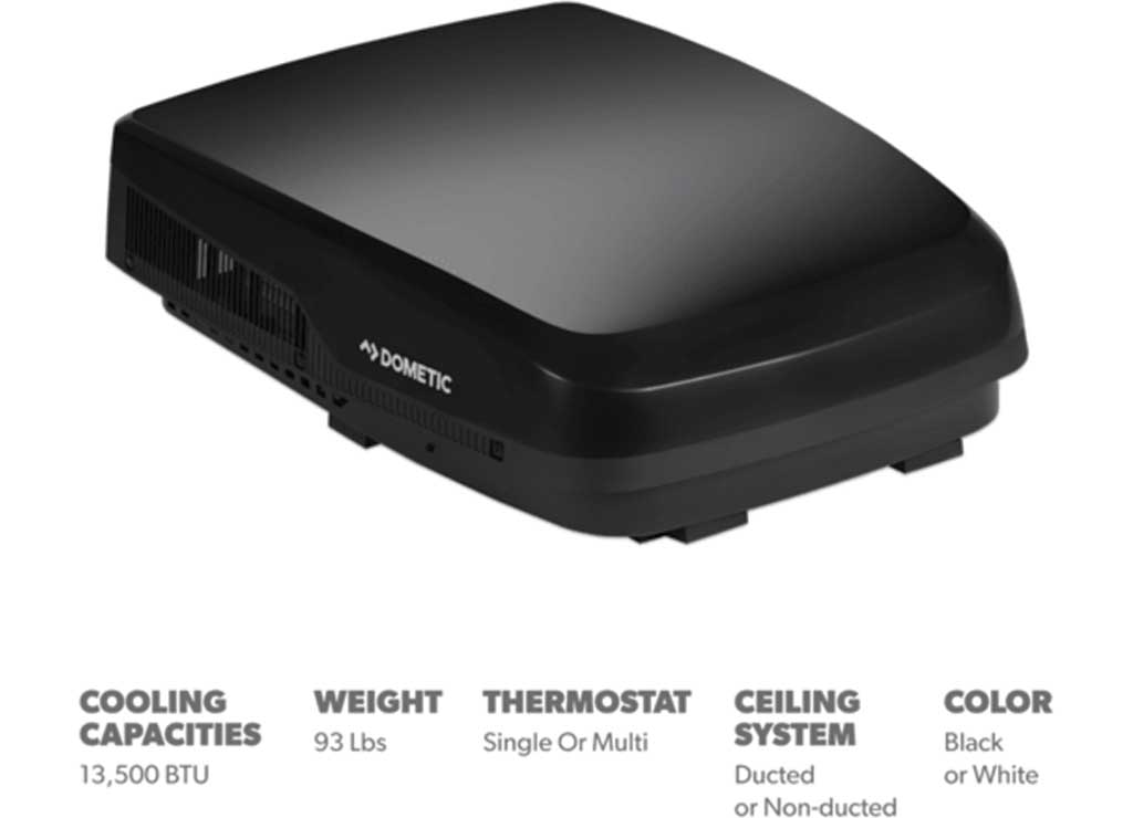 Dometic FreshJet 5 Low-Pro Mechanical 13.5K BTU Rooftop A/C, Black  • 9620015930