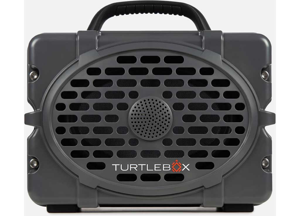 Turtlebox The Original Turtlebox Portable Speaker; Waterproof And Floats; Gray  • TB-ORIG-G3-GRAY-BLK-BLK-2