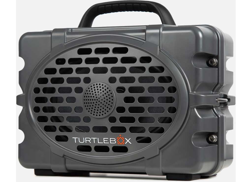 Turtlebox The Original Turtlebox Portable Speaker; Waterproof And Floats; Gray  • TB-ORIG-G3-GRAY-BLK-BLK-2