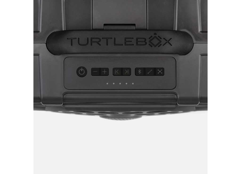 Turtlebox The Original Turtlebox Portable Speaker; Waterproof And Floats; Gray  • TB-ORIG-G3-GRAY-BLK-BLK-2