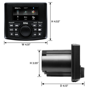 BOSS Marine Gauge Receiver, Weatherproof, 3