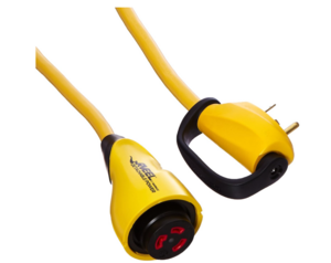 Marinco 30 Amp 125V RV EEL RV Power Cord, Yellow, 25'  • CS30-25RV